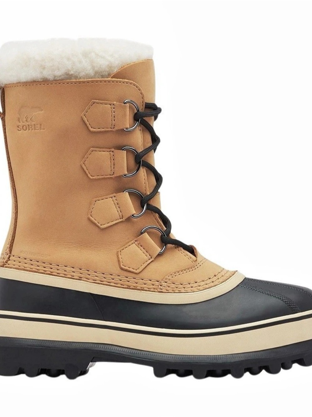 Sorel Caribou Waterproof Snow Boot Brown & Black US 8